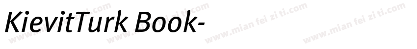 KievitTurk Book字体转换